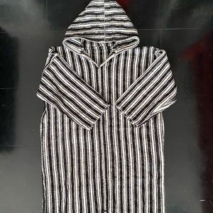 Moroccan Wool Djellaba Long Hooded Coat Unisex
